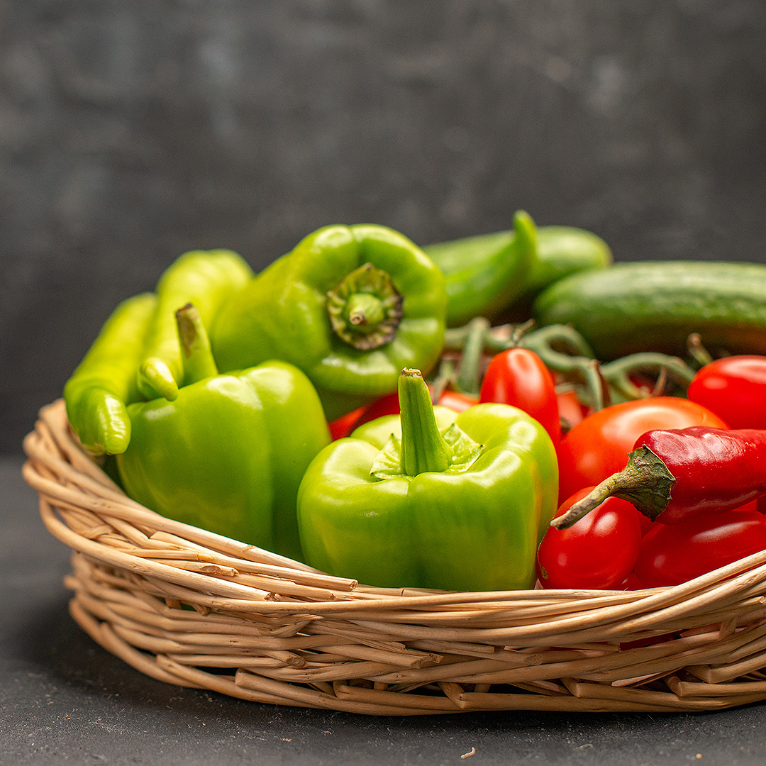 Tomatoes and Peppers